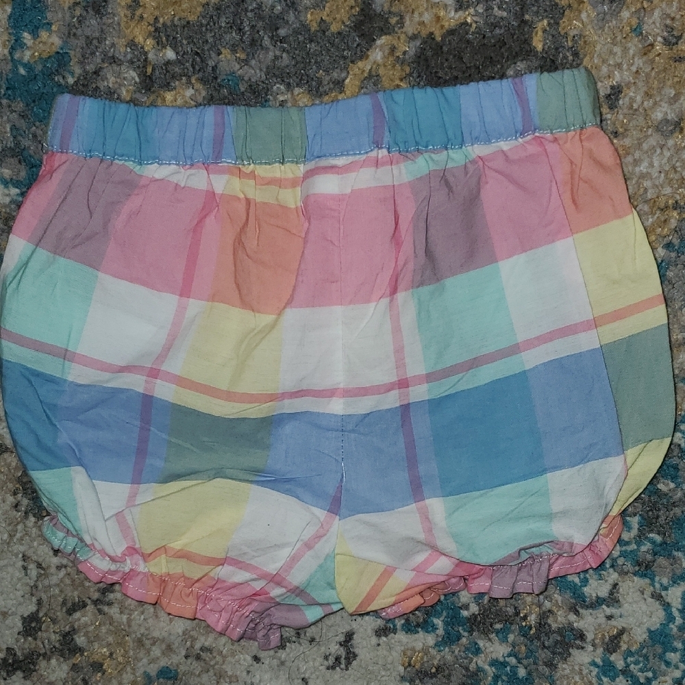 Colorful Plaid Baby Dress Setnew Tommy Bahamas Plaid 3 Pc Dress Bloomers & Hat - Picture 10 of 16